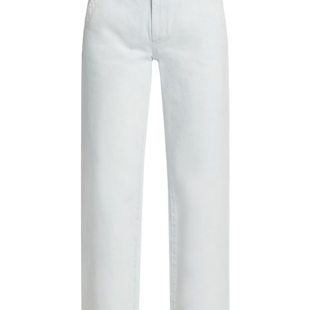 Favorite Daughter White Straight Jeans